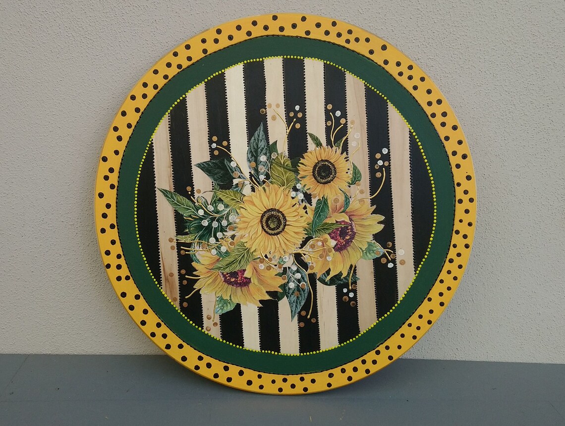 Faule Susan Holz Charquterie Board Turn Tisch | Etsy