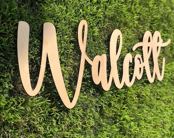 Custom Name Sign/ Personalized Name Sign/ Handwritten  Wood Name Sign/ Wooden Name/ Children's Name sign/ Nursery Name Sign