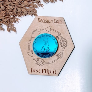 Parent Decision, Flip Coin, Baby Shower Gift, New Baby Gift, Decision Making Coin, Fun Baby Shower Gift, Baby, Father’s Day, Gift for Couple