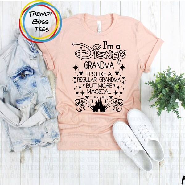 Magical Disney Grandma - Unisex Tshirt, Disneyworld Family Group Vacation, Mimi Disneyland Shirts, Walt Disney Shirt