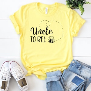 Uncle to Bee Unisex Camiseta / Abuela Mimi Camisa / Regalo para Madres Embarazadas / Sexo Divertido Revelan Camisas