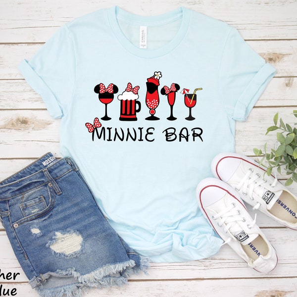 Minnie Bar Unisex Tshirt, Disneyworld Family Group Vacation, Im Mickey Disneyland Shirts, Wine Tour Festival Shirt