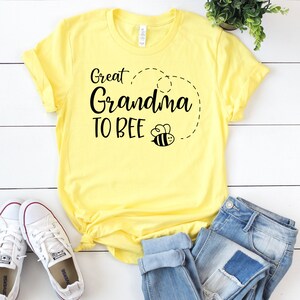 Gran abuela a la abeja camiseta unisex, abuela Mimi camisa, regalo para las madres embarazadas, sexo divertido revelar camisas