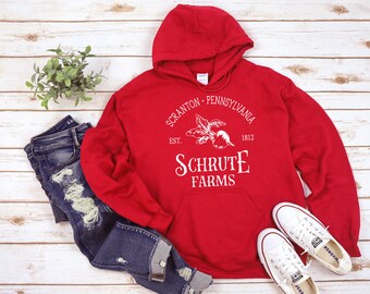 Scranton Pennsylvania - Unisex Hoodie Sweatshirt, The Office Fans Sweaters, Schrute Farms Bears Beets Battlestar Sweatshirts