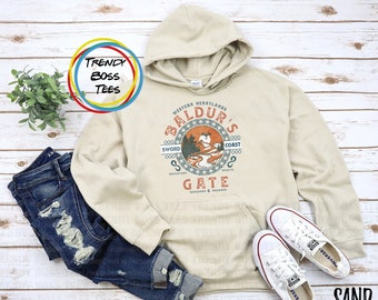 Baldur Gate Adventure Awaits at Baldur's Gate Unisex Hoodie Sweatshirt | Baldurs Tor 3 | Astarion Schurke | Videospiel Dungeons & Dragons