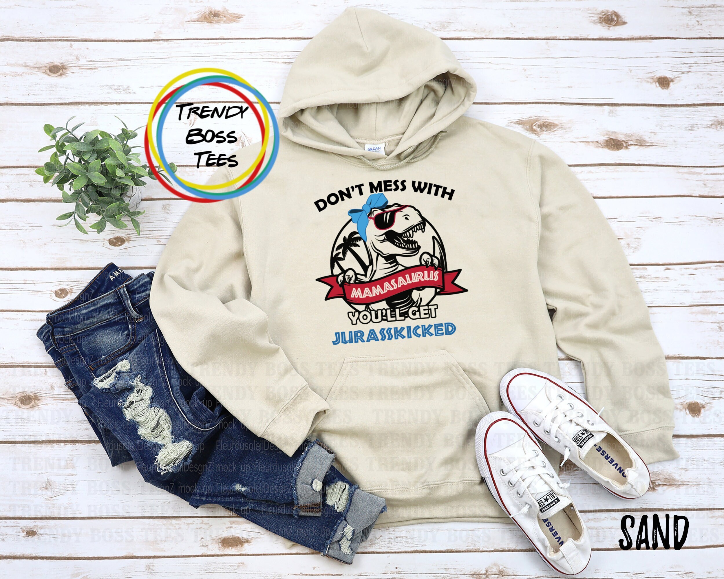 Don t Mess With Mamasaurus You ll Get Jurasskicked Unisex Hoodie Funny Mamasaurus Hoodie for Women Jurassic Mom Gift Sweatshirt Etsy