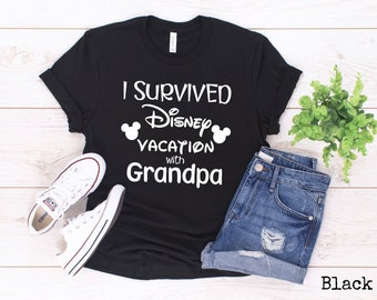 I Survived Disney Vacation Custom Name Unisex Tshirt, Disneyworld Family Group Vacation, Mother Disneyland Shirts, Walt Disney Shirt