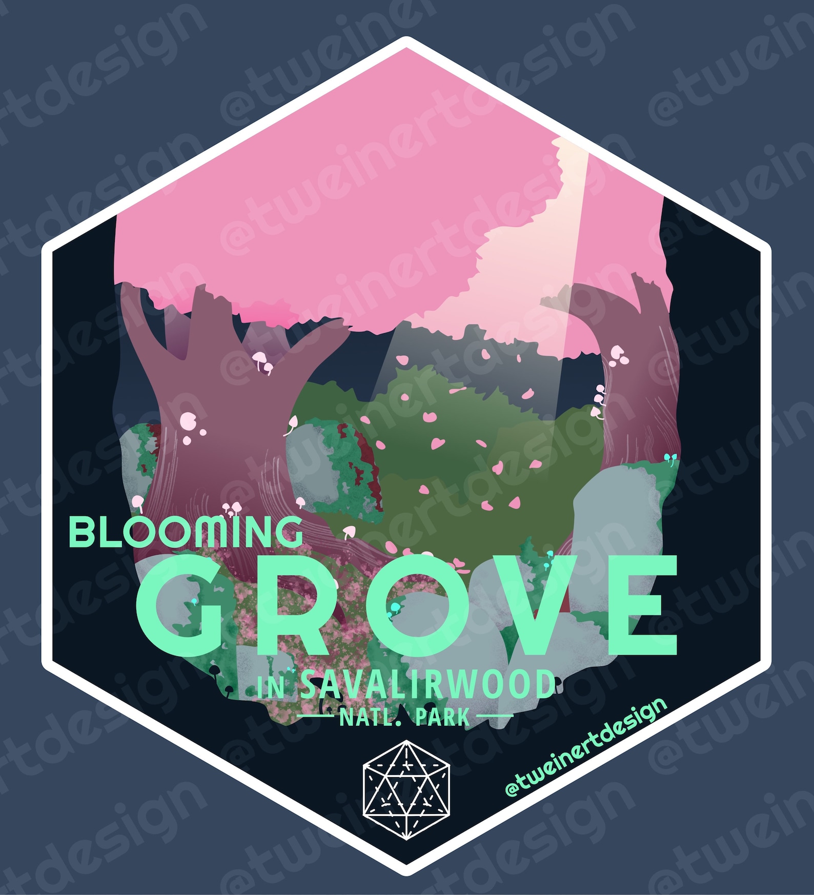 Blooming Grove Critical Role Places as National Parks Etsy