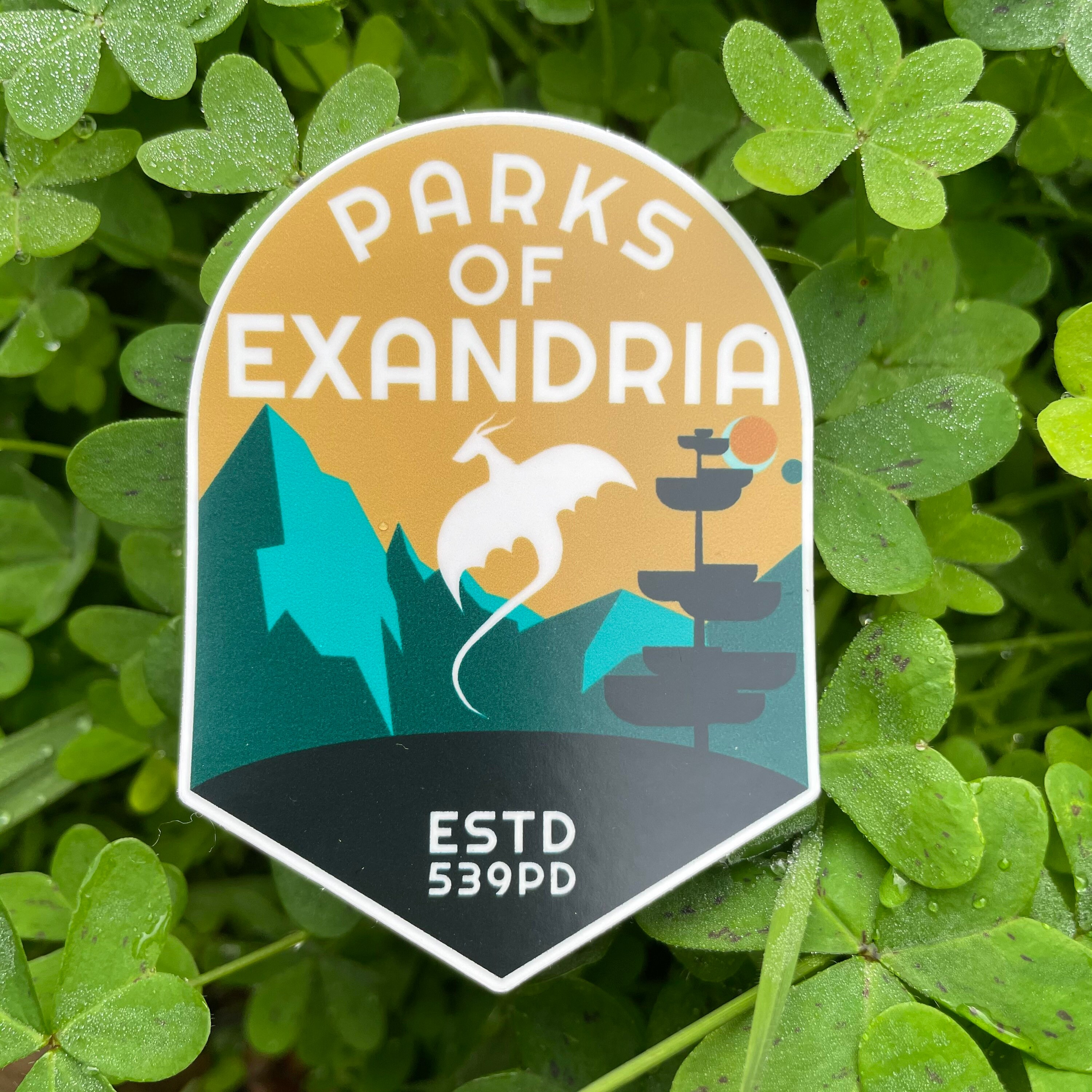 Parks of Exandria Logo Sticker