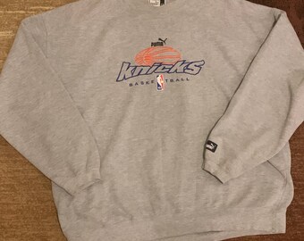 vintage 90's grey champion knicks basketball sweatshirt