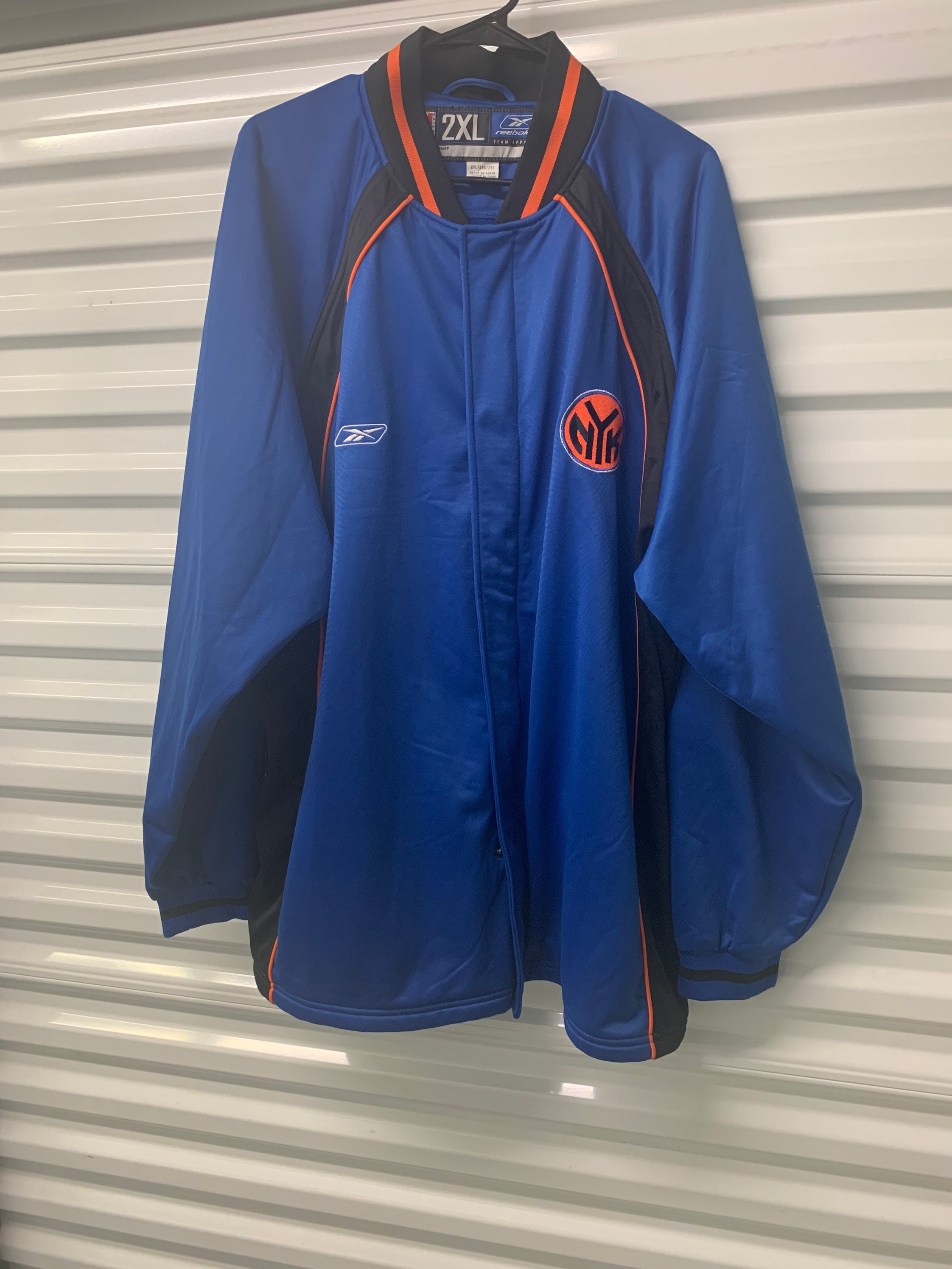 Vintage 90s New York Knicks Champion Authentic Warm up Jacket
