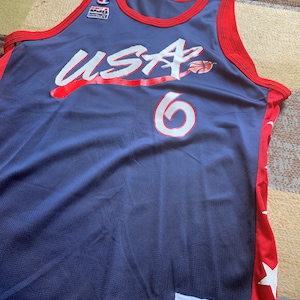 Vintage 2000 USA Basketball Allan Houson Champion Jersey Men XL