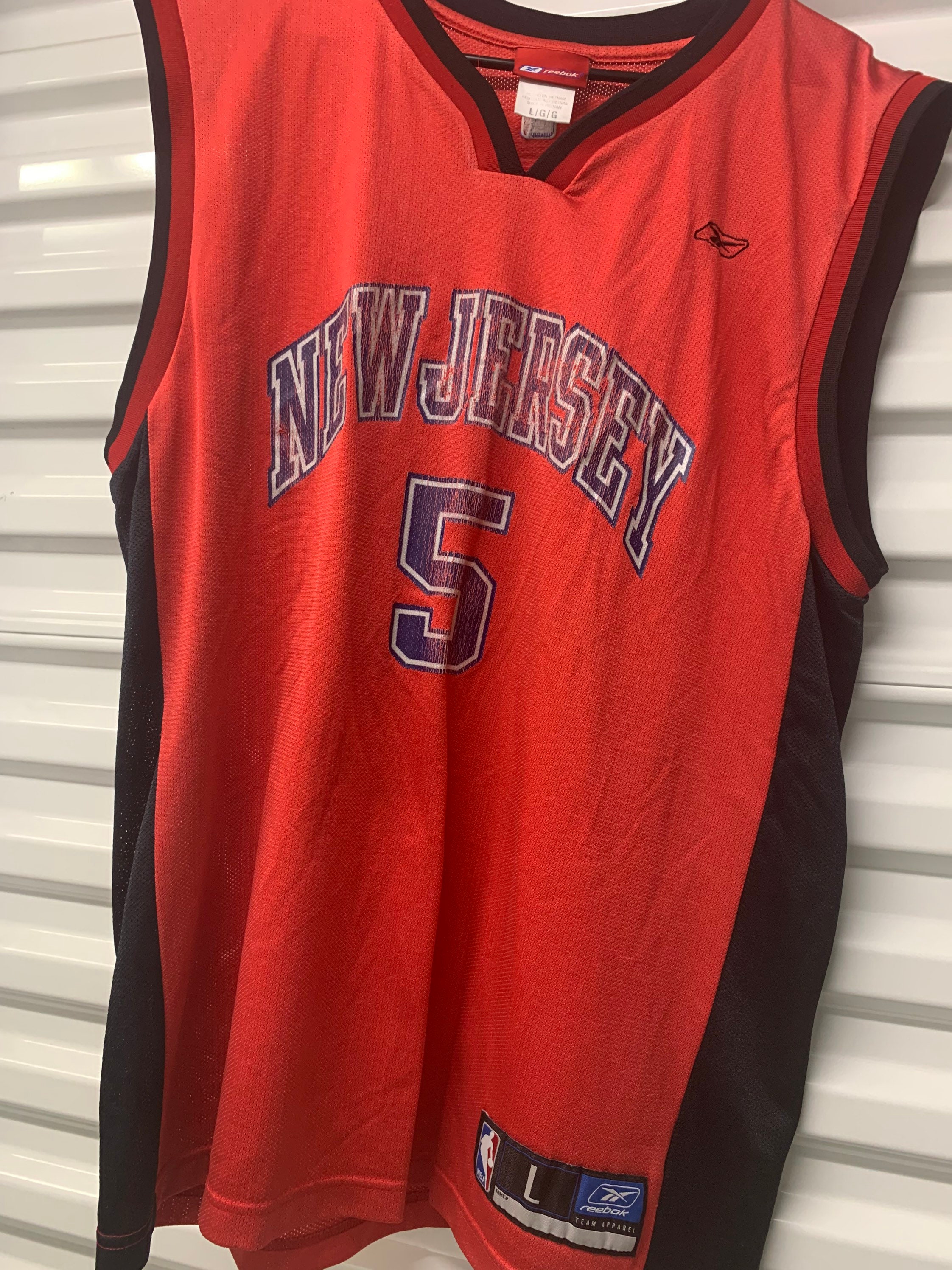90's New Jersey Nets Pro Player NBA T Shirt Size Large – Rare VNTG