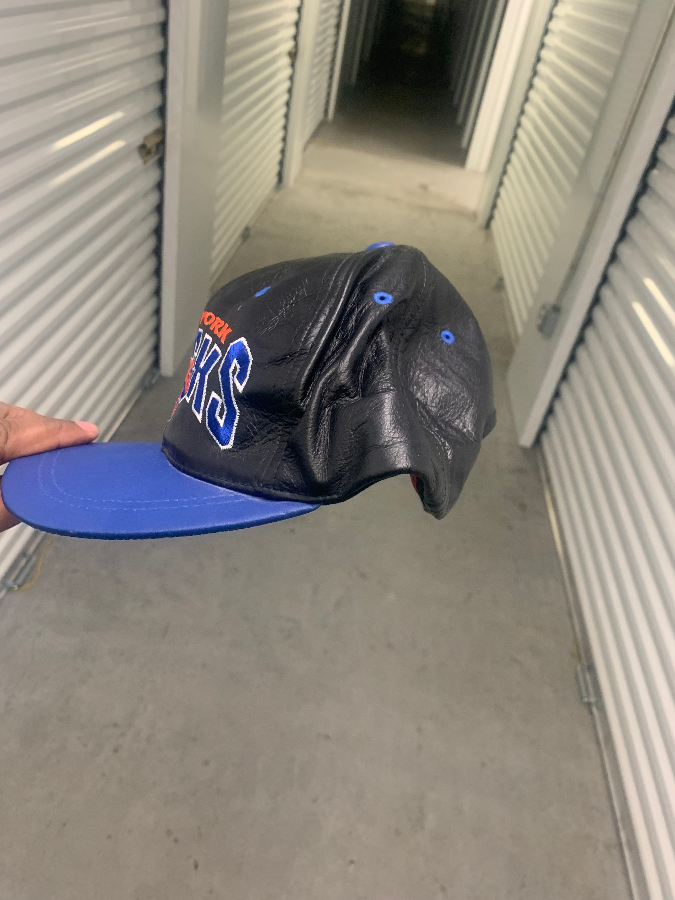 Vintage 90's New York Knicks Snapback Leather Snapback - Etsy