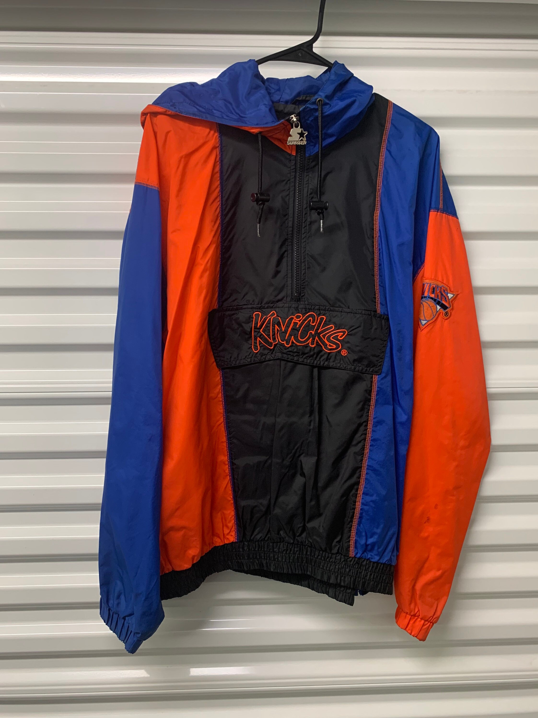 knicks starter pullover jacket