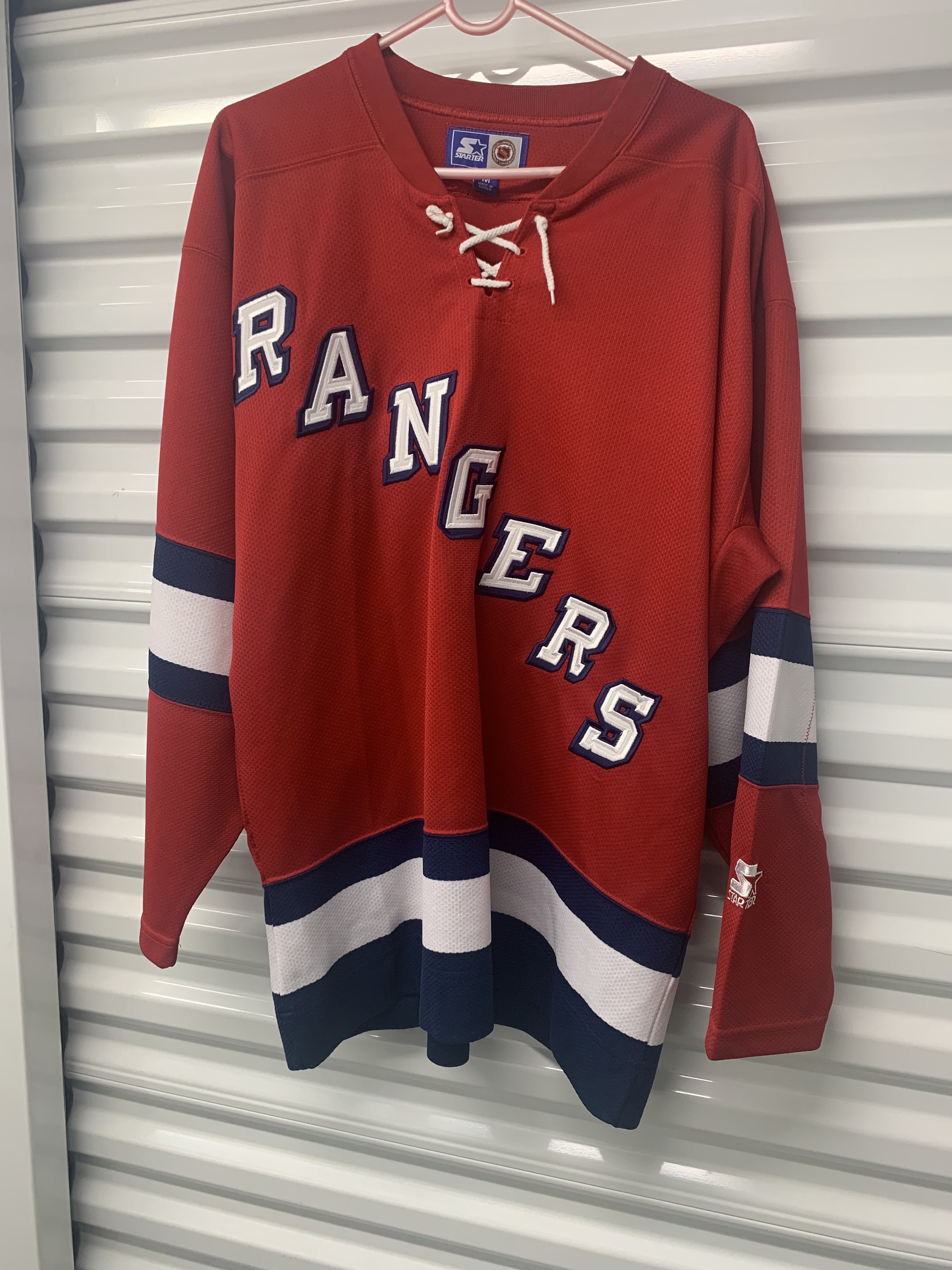 New York Rangers: 1990's Knitted Jersey Style Starter Sweat (L/XL) –  National Vintage League Ltd.