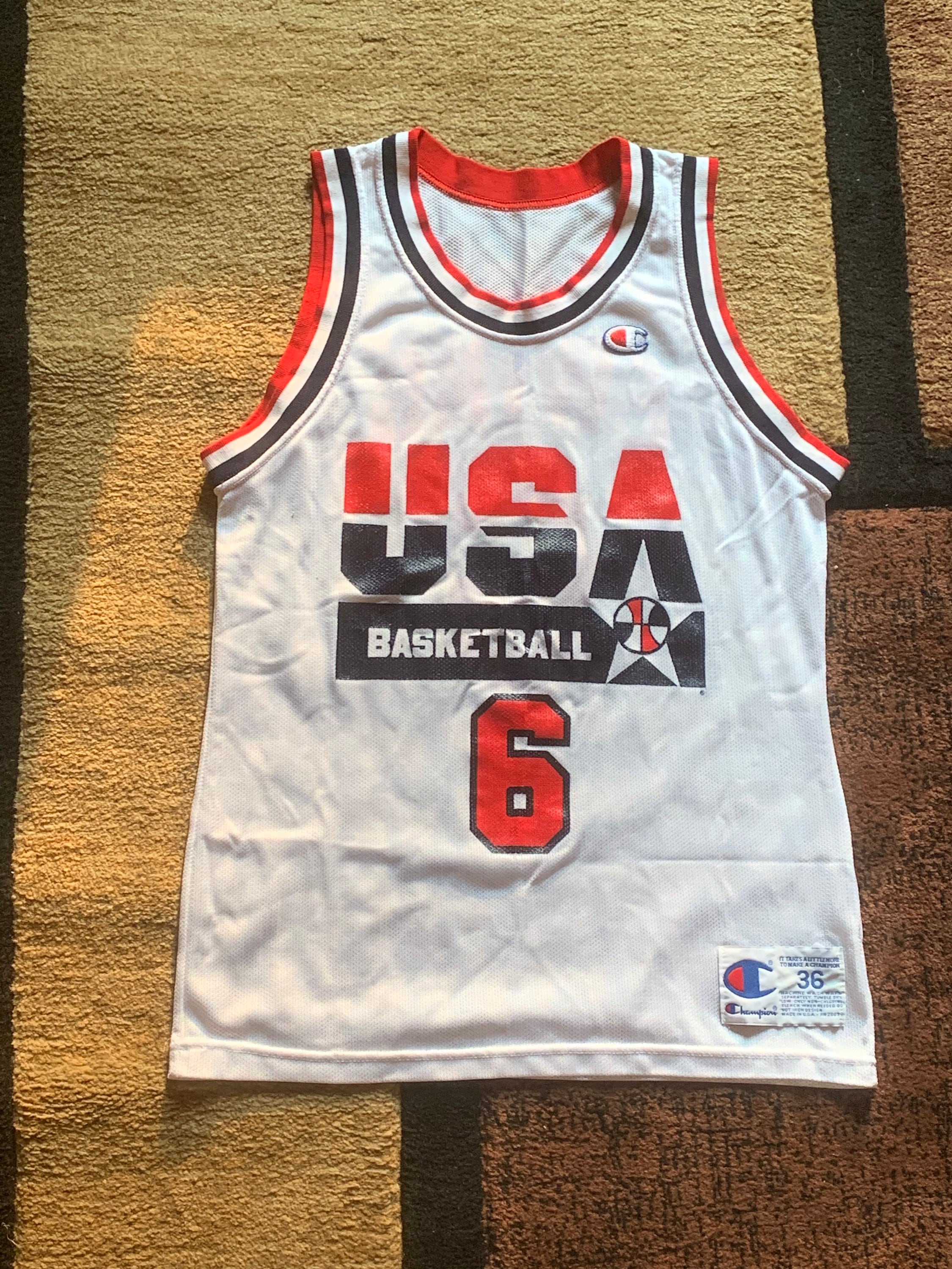 Vintage 90s Dream Team USA Basketball Reversible Practice 