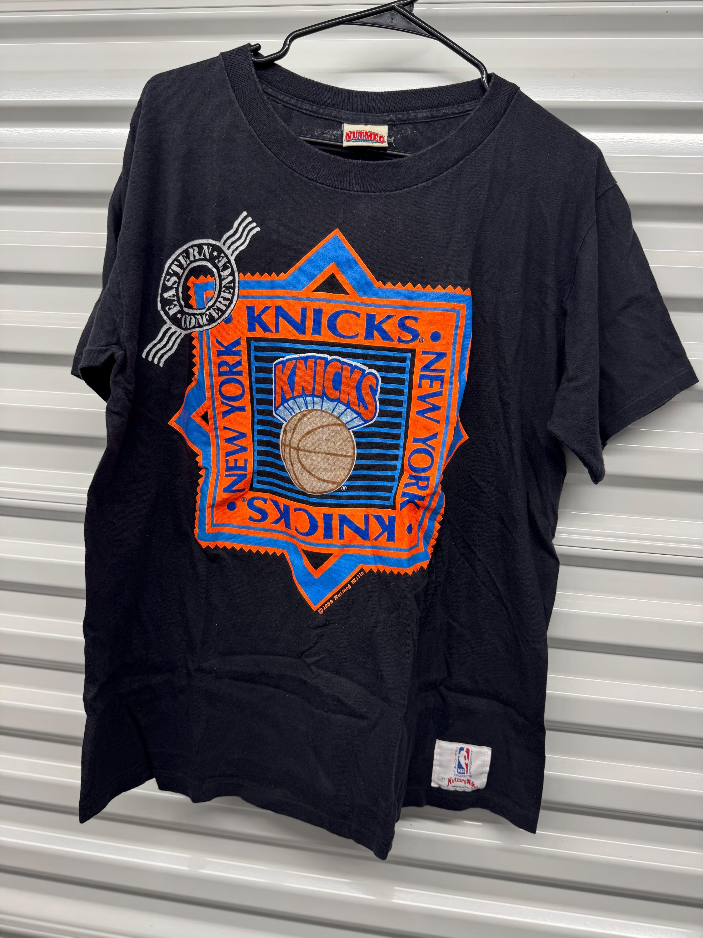 NBA Knicks ニックス　Tシャツ nutmeg 90s 古着 Vintage 90's New York Knicks Nutmeg T-shirt Size Men's Large - Etsy