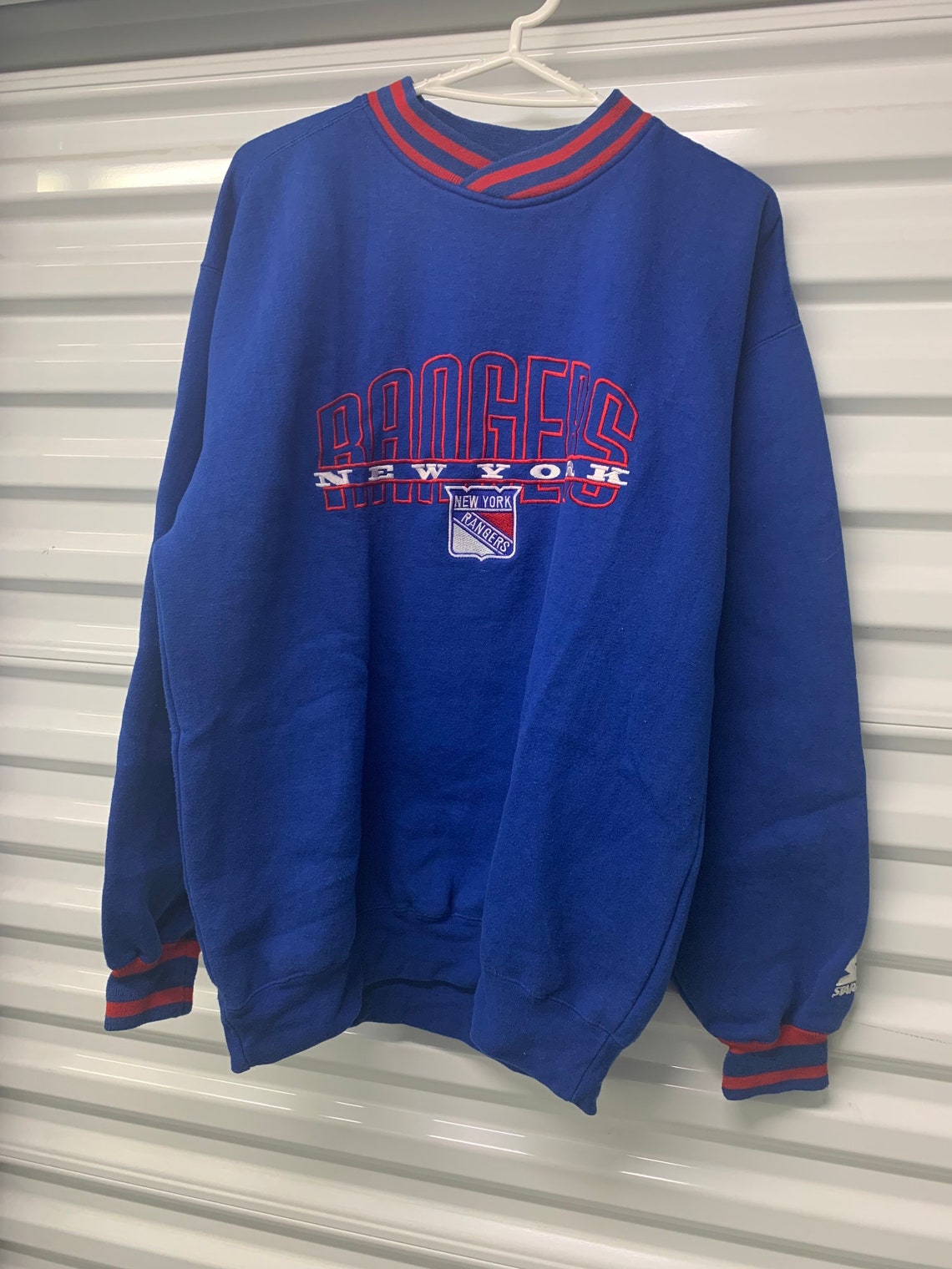 Vintage 90s New York Rangers Starter Sweatshirt Mens Large | Etsy