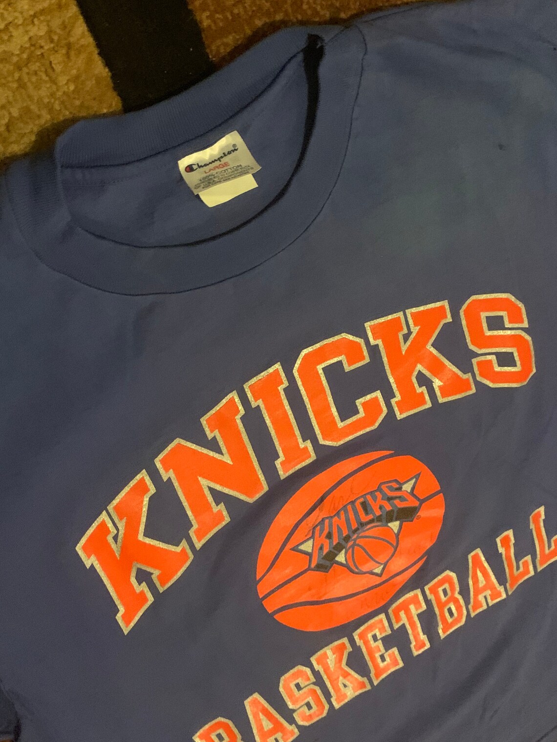 Vintage 90s New York Knicks Champion T-Shirt Mens Large | Etsy