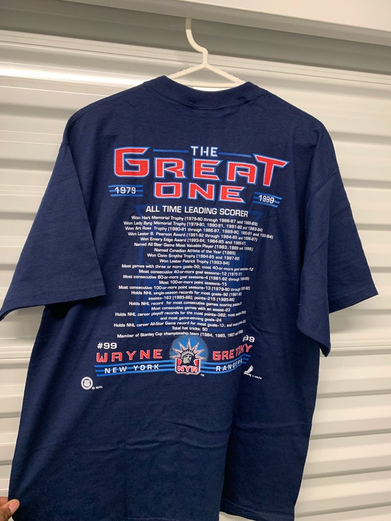 1999 Wayne Gretzky Edmonton Oilers Retirement Pro Player NHL T Shirt Size  XL – Rare VNTG
