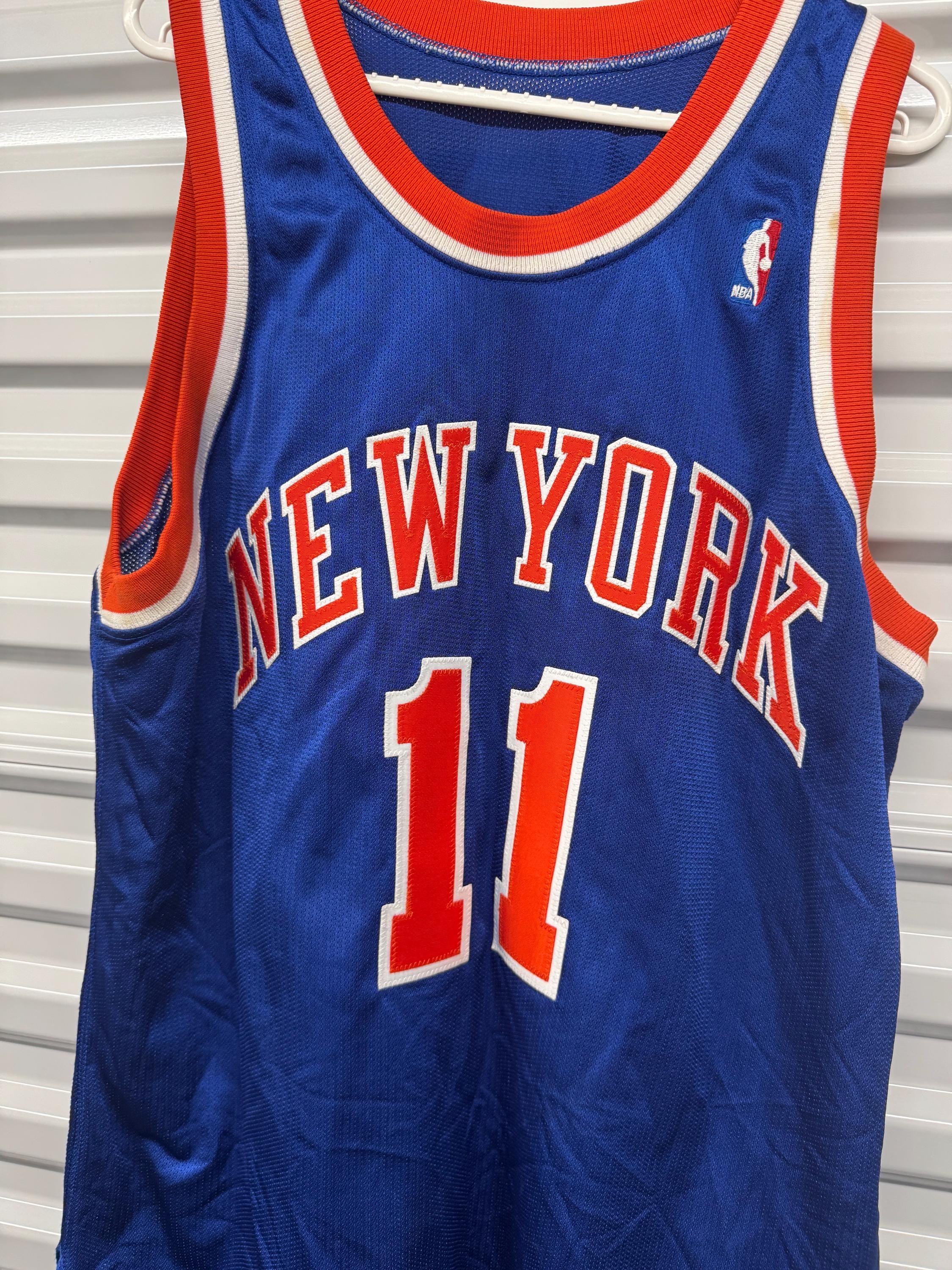 Vintage New York Knicks Champion 90's Authentic Derek Harper