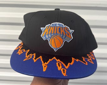 Vintage 90's New York Knicks Snapback Leather Snapback - Etsy