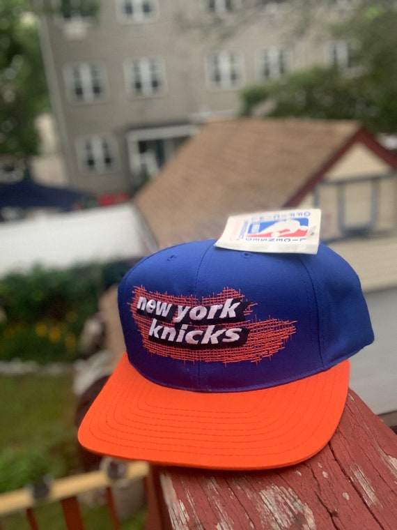 New York Knicks Hat Cap Mens Black / Orange New Era Hat Adjustable