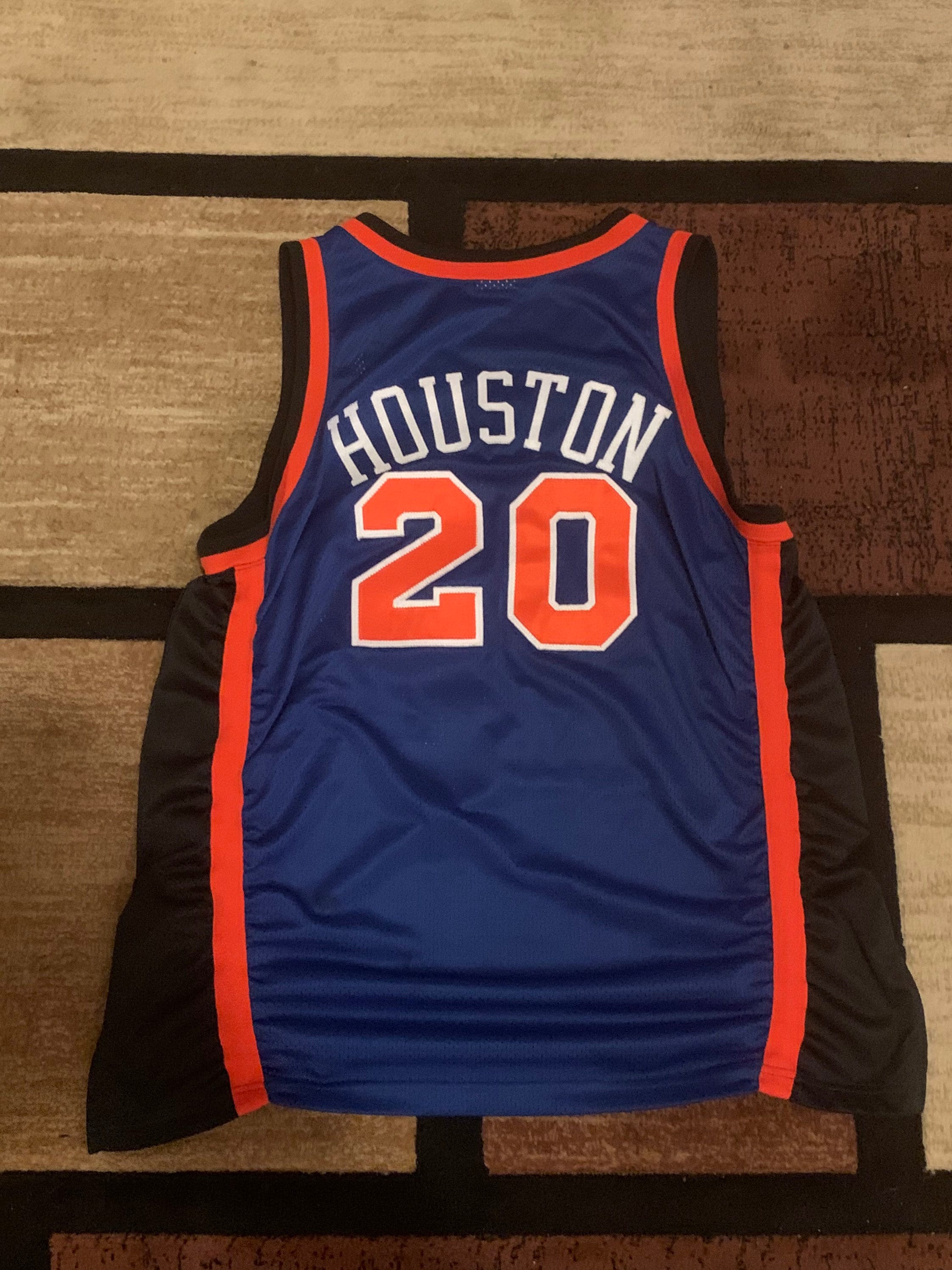 Vintage 90s Knicks Allan Houston Jersey: 1999 NBA Finals Starter