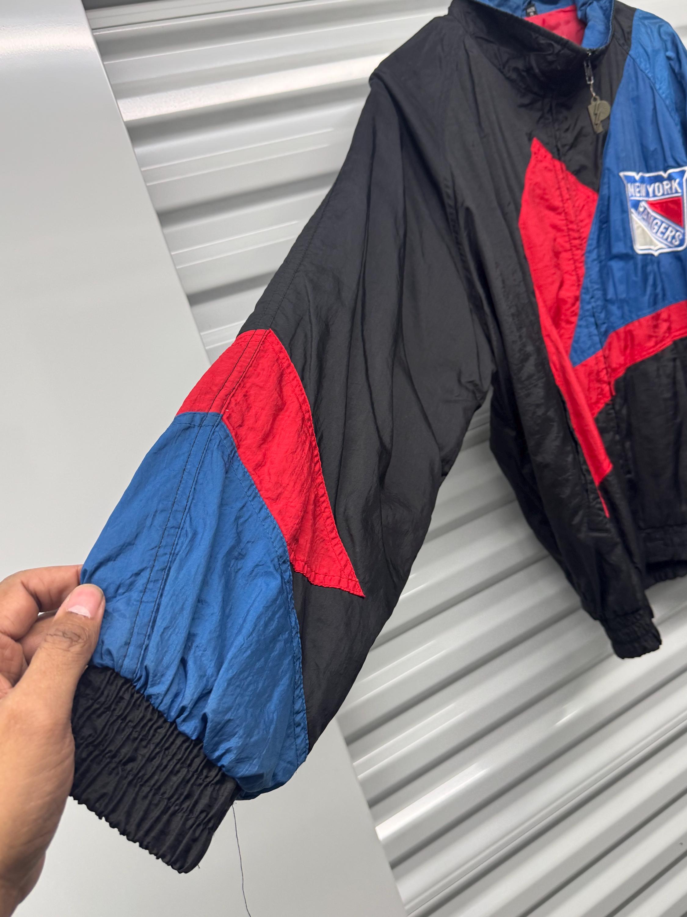 Vintage 90's New York Rangers Pro Player Windbreaker Jacket Men's
