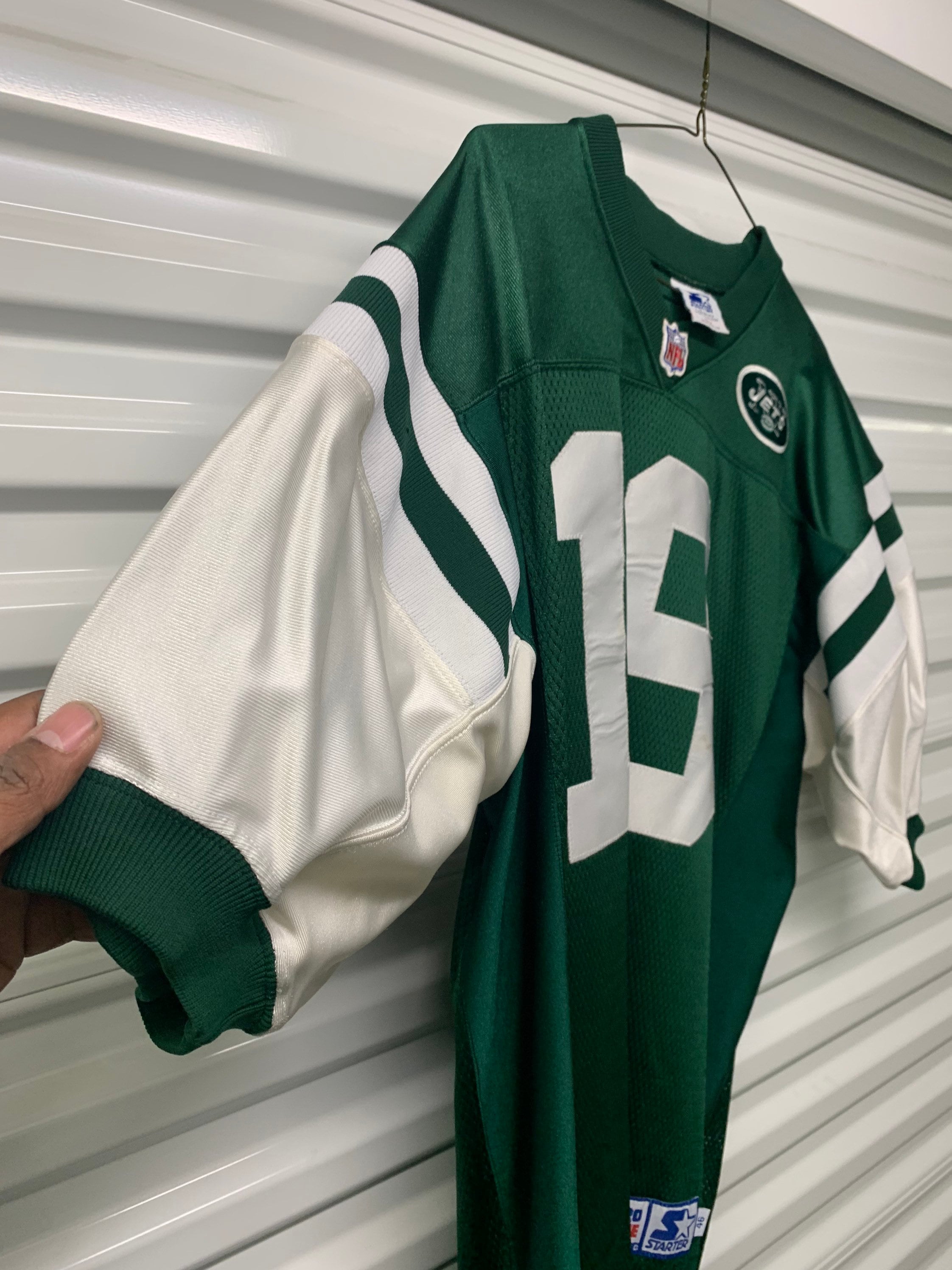 VTG 90s Made in USA Keyshawn Johnson Starter Jersey SZ 52 XL New York Jets NFL