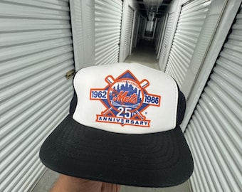 Gorra SnapBack vintage de los Mets de Nueva York de los años 80, 1986, 26.º aniversario
