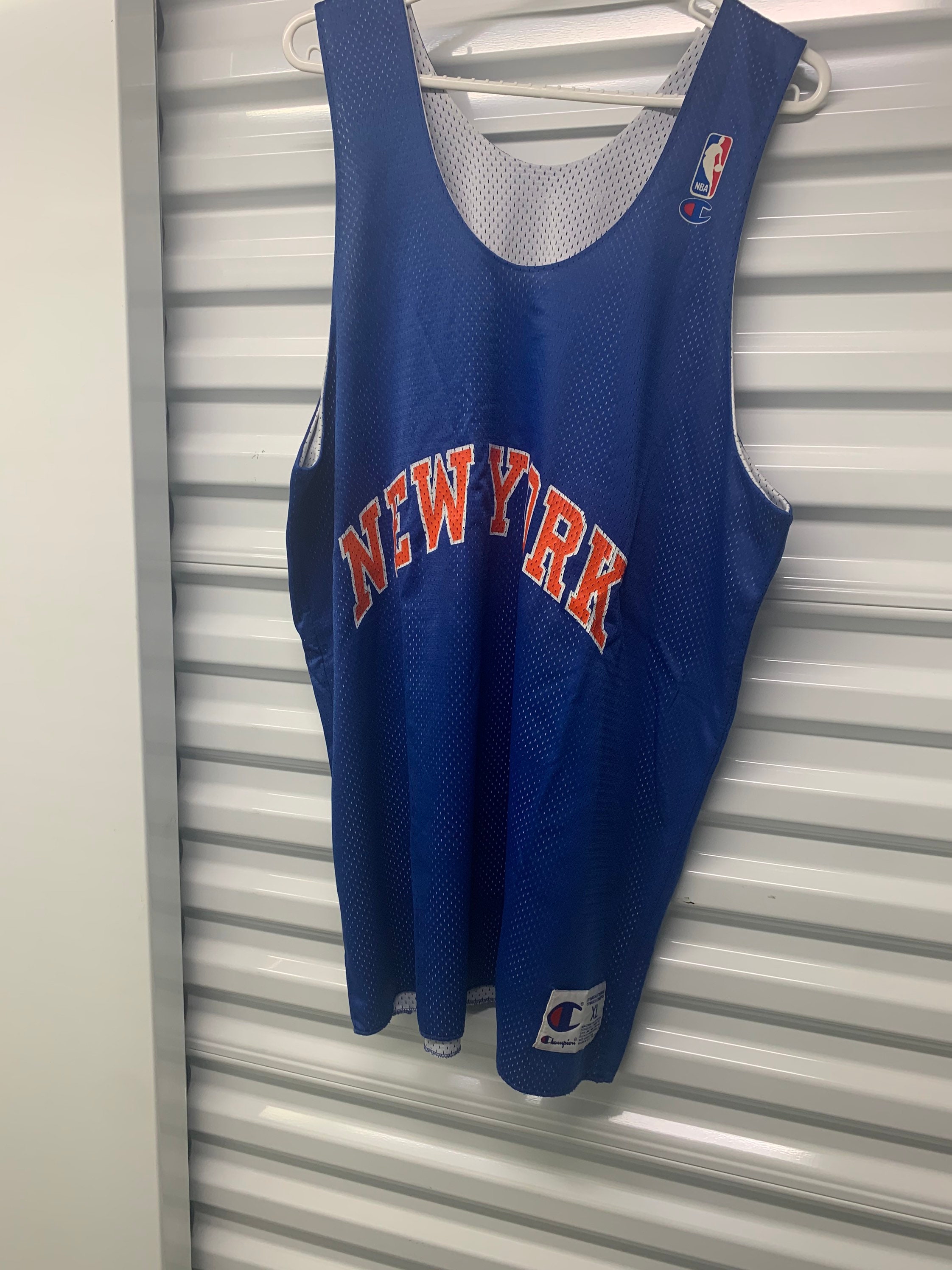 1996-97 Larry Johnson Game Worn New York Knicks Throwback Jersey