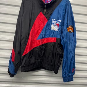 Vintage 90’s New York Rangers Pro Player Windbreaker Jacket Men&#39;s Size Large