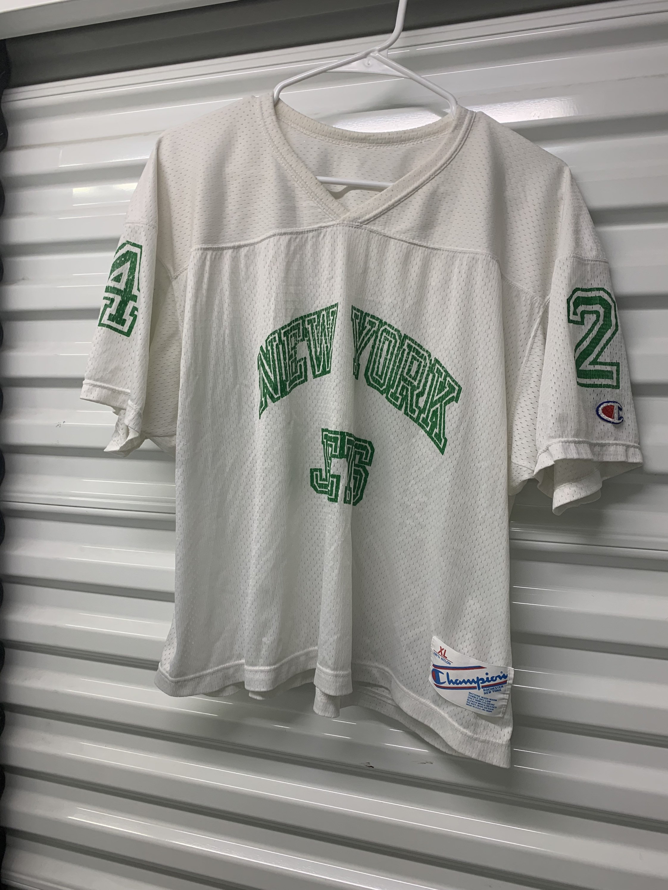 Vintage 90s New York Jets Champion Crop Top Practice Jersey -  Norway