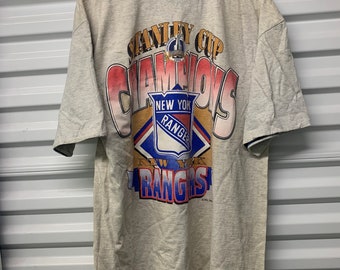 Vintage 90’s New York Rangers 1994 NHL Stanley Cup Champion Starter T-Shirt Men’s XL