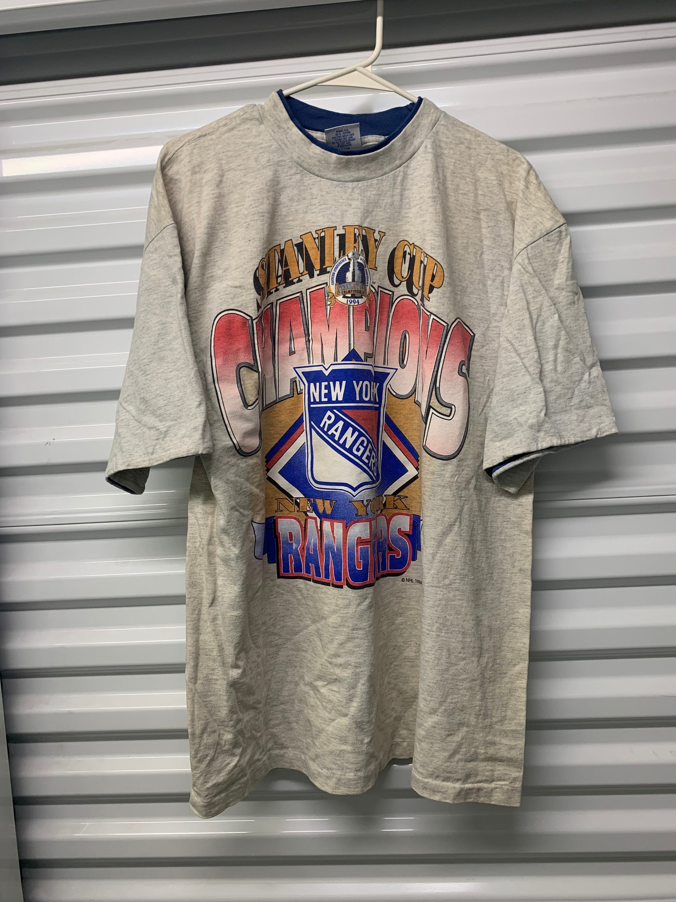 Vintage New York Rangers Stanley Cup Champs 1994 Hockey T 