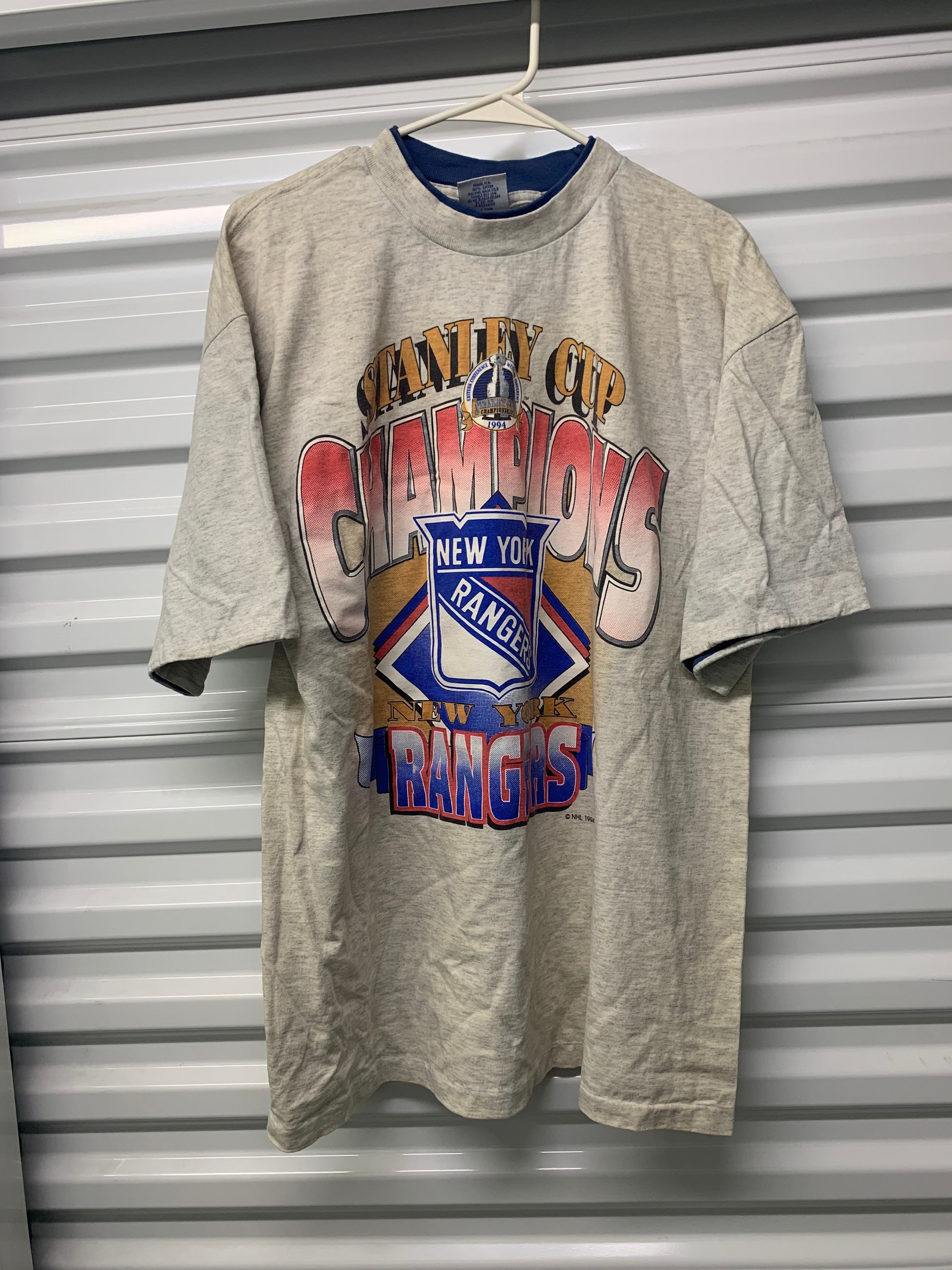 Vintage 90s New York Rangers 1994 NHL Stanley Cup Champion 