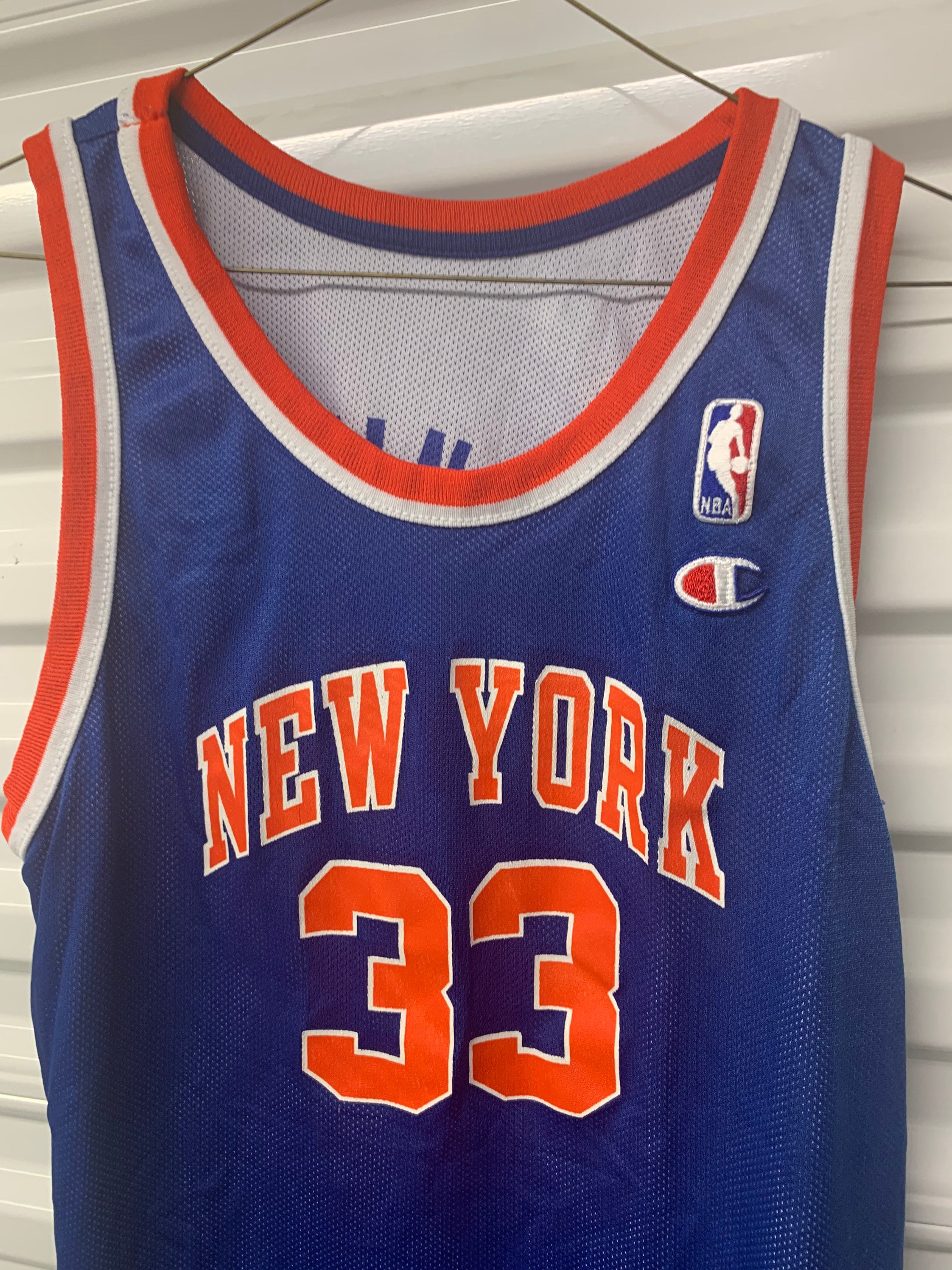 Vintage 90s New York Knicks Patrick Ewing Champion Reversible