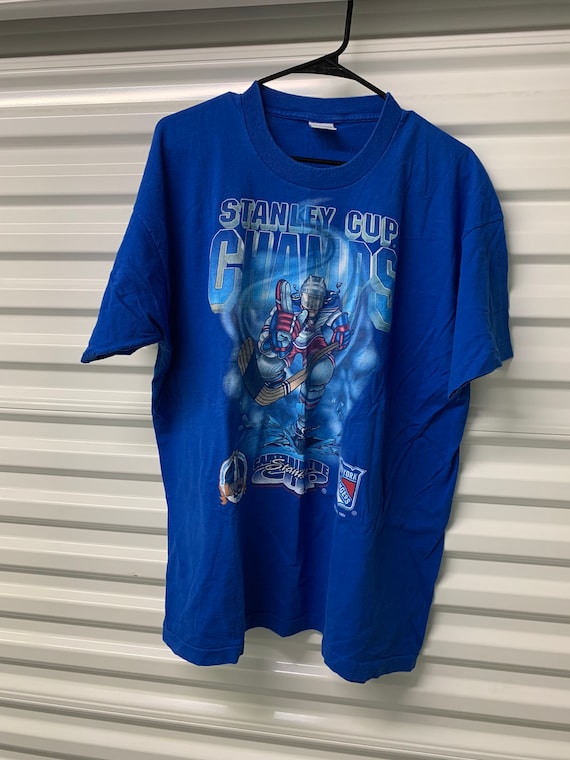 Vintage 90s New York Rangers 1994 NHL Stanley Cup T-shirt Mens XL 