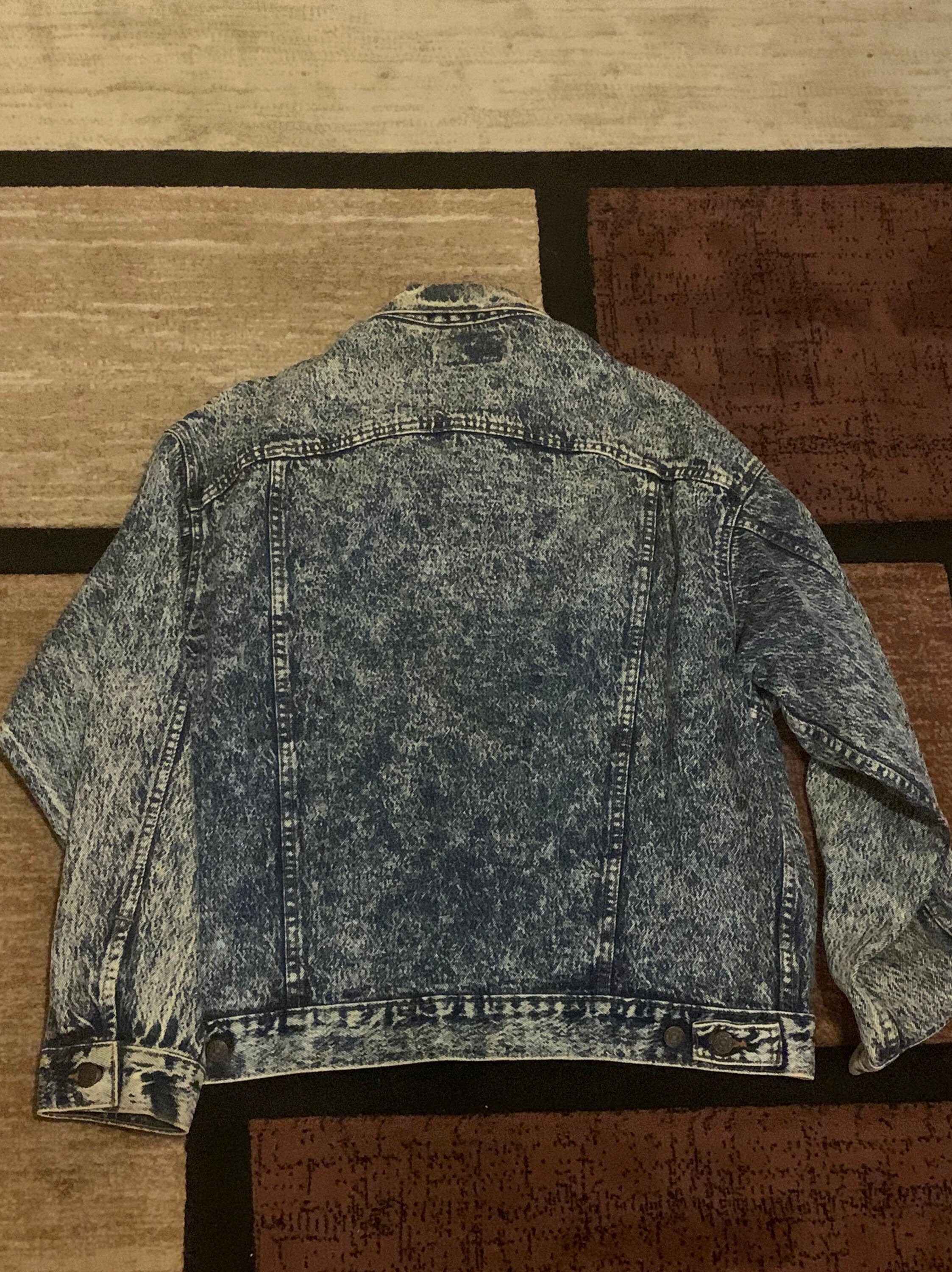 Vintage 90s Levi Stone Wash Jean Jacket Mens XL - Etsy Canada