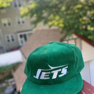 Jets Corduroy Snapback Hat 