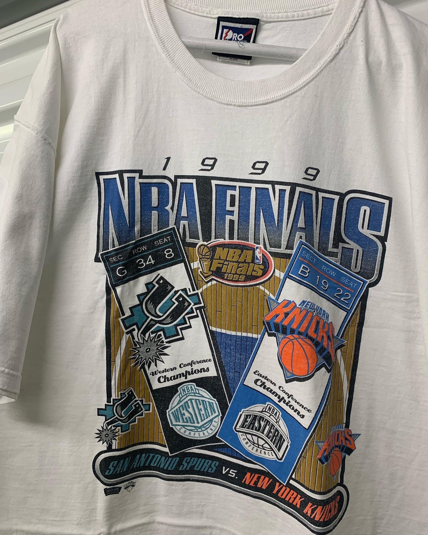 Vintage 90's 1999 NBA Finals New York Knicks San Antonio Vintage 90's 1999 NBA Finals New York Knicks San Antonio