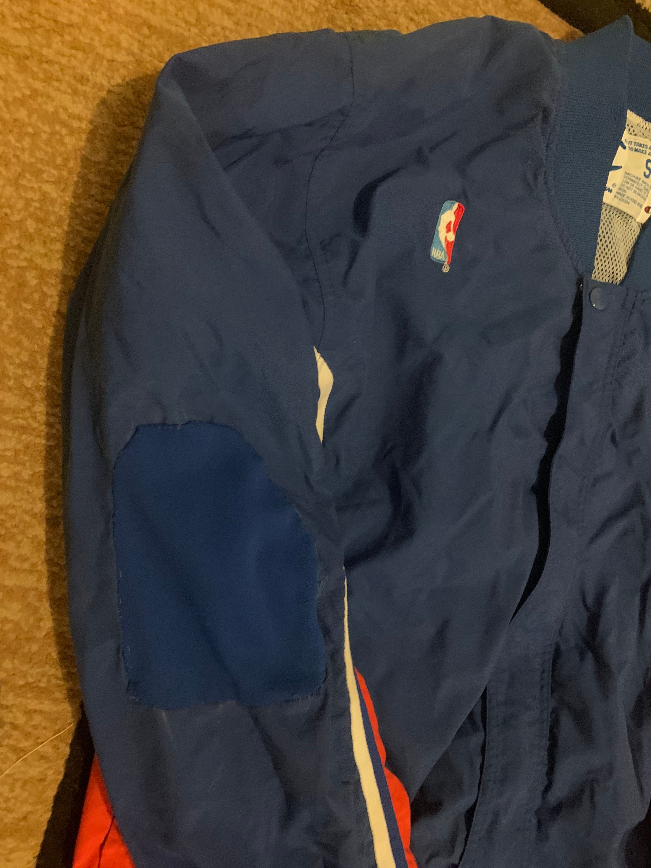 Vintage 90s New York Knicks Champion Authentic Warm up Jacket