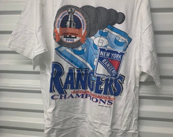 Vintage New York Rangers 1994 Stanley Cup Champions Logo 7 Shirt L NHL