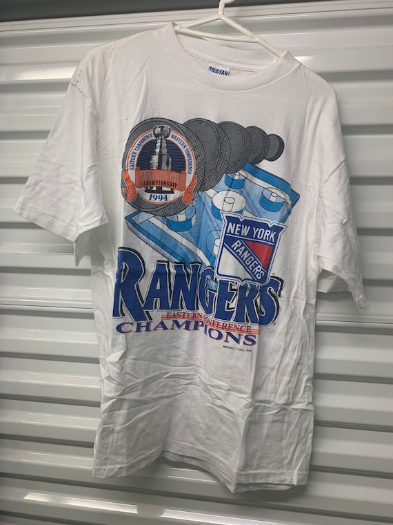 Vintage 90s New York Rangers 1994 NHL Stanley Cup T-shirt Mens XL