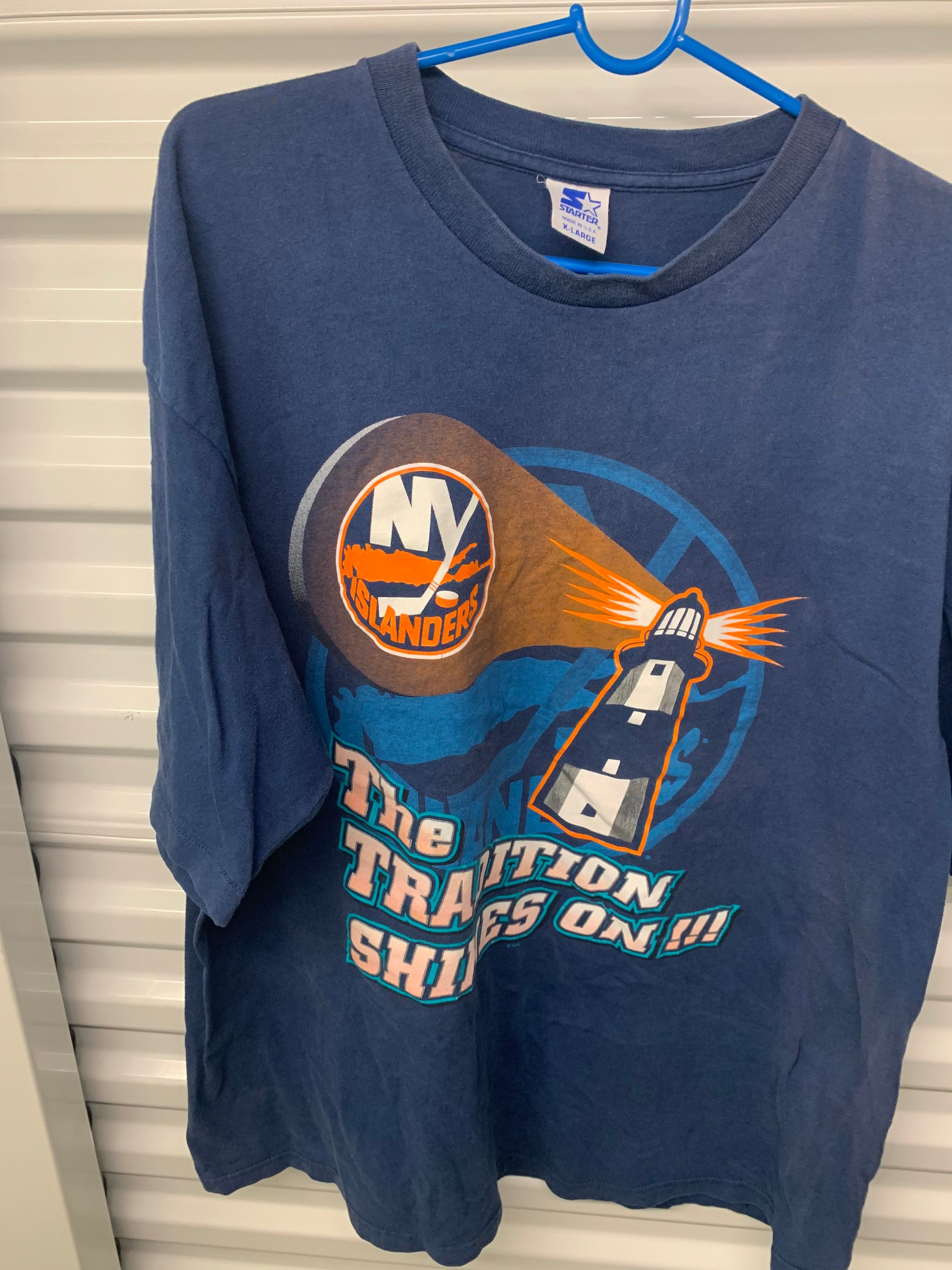 90's New York Islanders Starter NHL Crewneck Sweatshirt Size XL – Rare VNTG