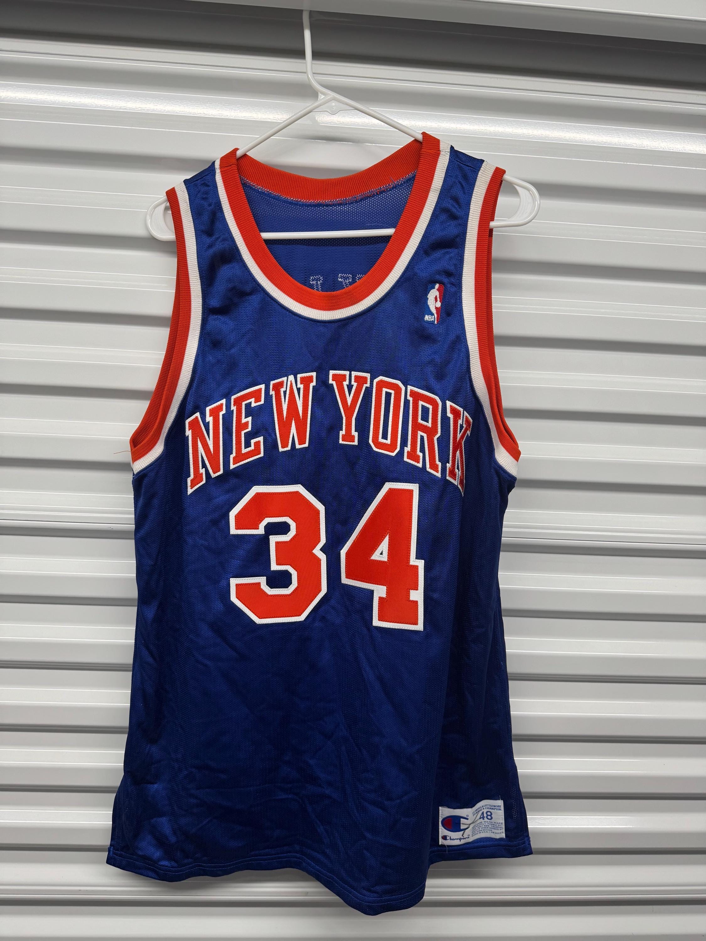 Vintage New York Knicks Champion 90's Authentic Charles Oakley
