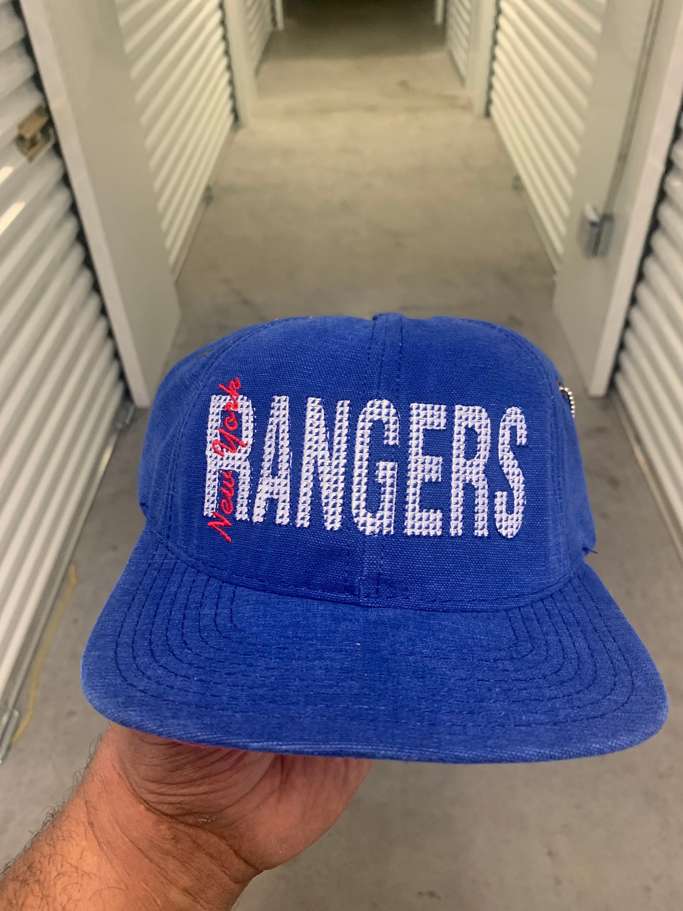 NHL New York Rangers Vintage Suede Grey Snapback Hat