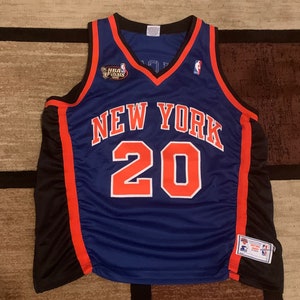 90s ニューヨークニックス #20 アレンヒューストン ユニフォーム 52 Vintage 90s Knicks Allan Houston Jersey: 1999 NBA Finals Starter